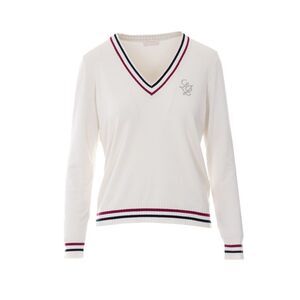 Liu Jo Women Logo V Neck Sweater